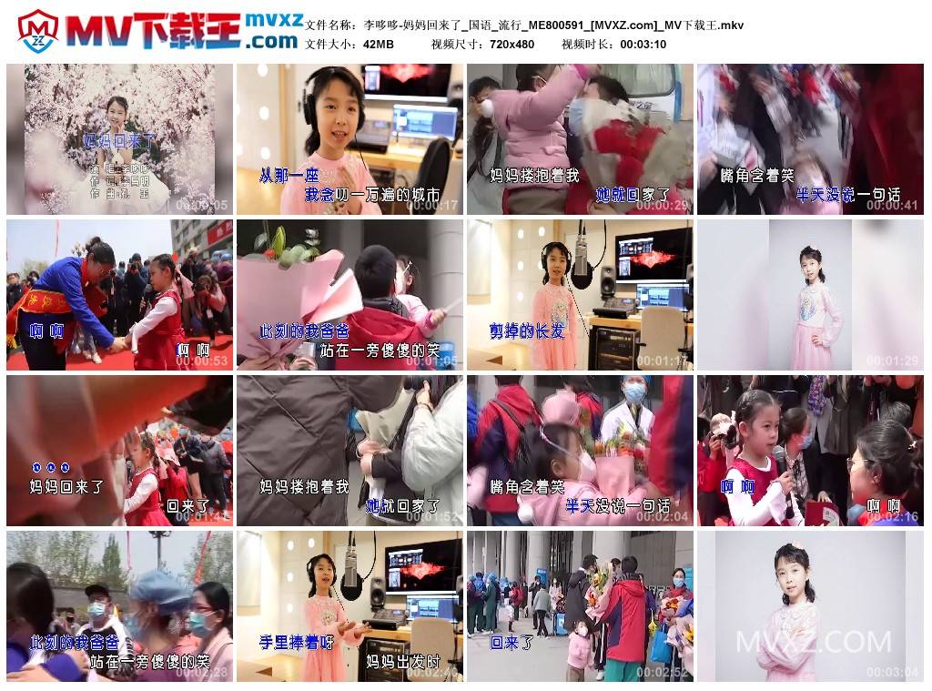 李哆哆-妈妈回来了_国语_流行_ME800591